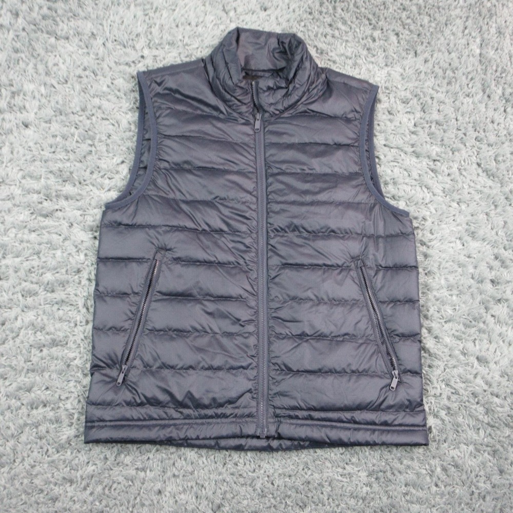 Quince Vest Mens S Blue Puffer Jacket Insulated Down Zip Padded Lightweight NWT